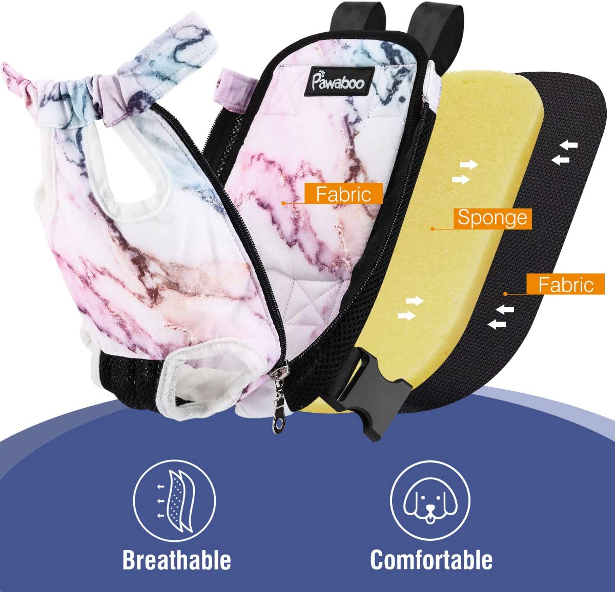 Easy Fit Medium Pet Carrier (1-Pack) -Purple Marble