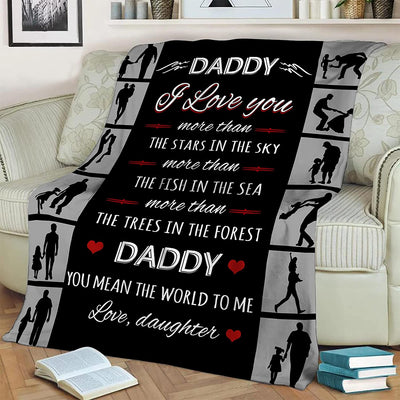 Father's Day Micro Fleece Throw Blanket 60" x 50"