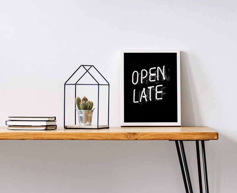 "Open Until Late" Posters Neon Sign, Bedroom Wall Decoration