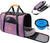 Pet Travel Carrier Bag, 32lb Kilograms,17.3*12.2*13.4 inch,purple