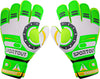 Goalkeeper gloves, with double protection, Green, Size 5