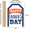 dad party wall decoration kit (30 x 21 x 0.5") blue, orange