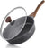 Nonstick Deep Frying Pan Skillet, 11-inch Saute Pan with Lid, Stay-cool Handle