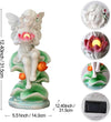 Garden Angel Statue with Solar Lights, 6.3 x 4.7 x 13 inches