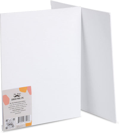 Canvas Panels, Pack of 2, 8" x 10", 3mm thick