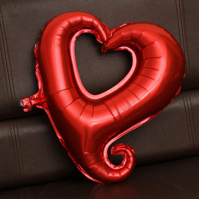 Red heart balloons, for Valentine's Day party, 10 pieces