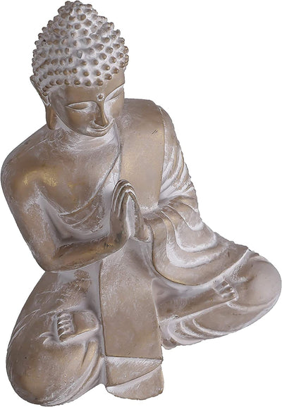 Praying Buddha Statue Collectible Decor, 6.3 Inches