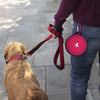 2-Pack portable pet water bowls (pink and gray)