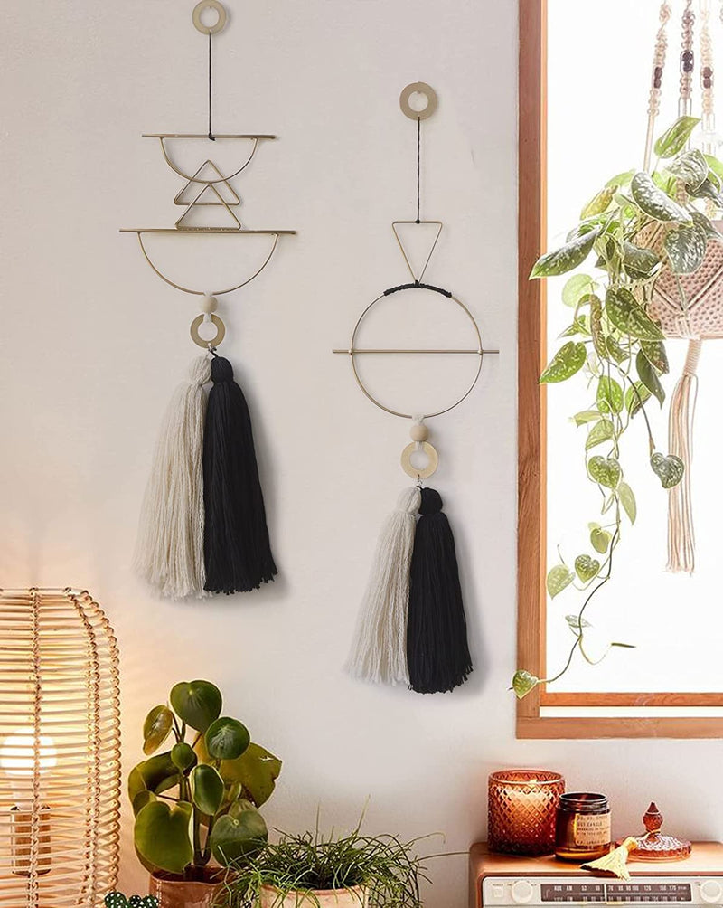 Handmade Macrame Wall Hanging, Color (Gold)