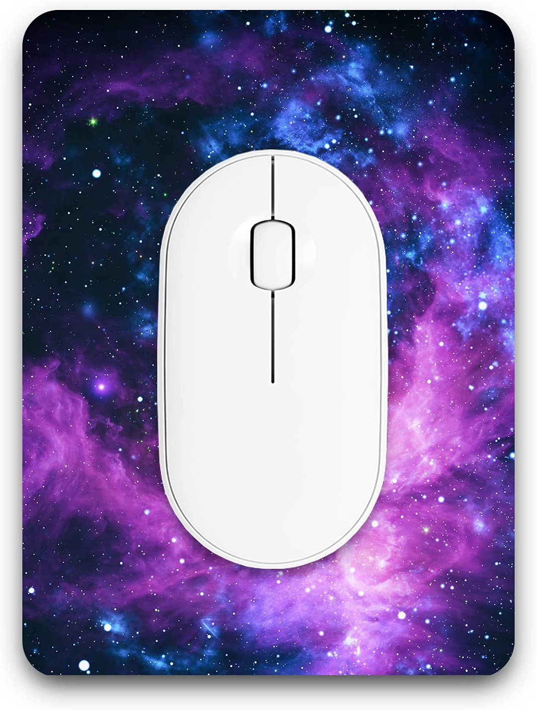 Mini Waterproof Mouse Pad - Color: Blue Purple Universe