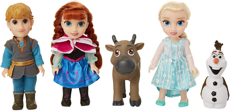 Small doll set - includes Anna, Elsa, Kristoff, Sven and Olaf!