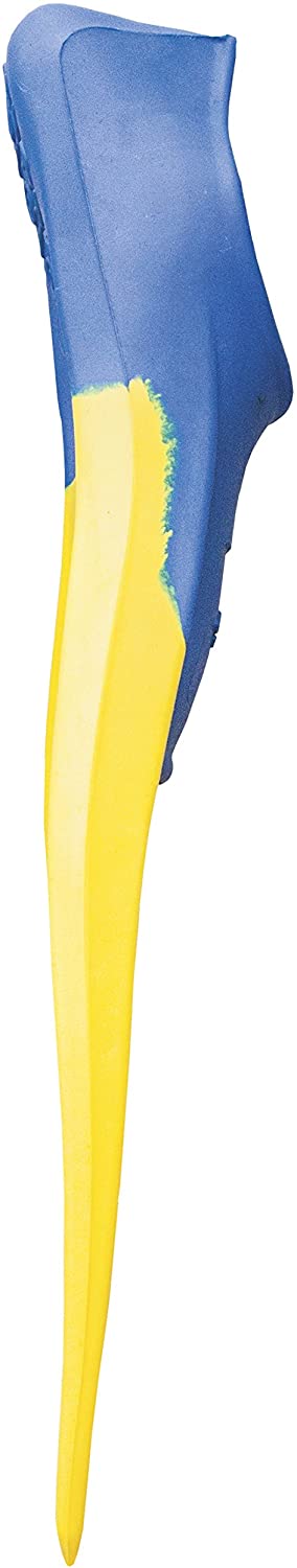 Long floating fins for swimming and diving, Blue/Yellow