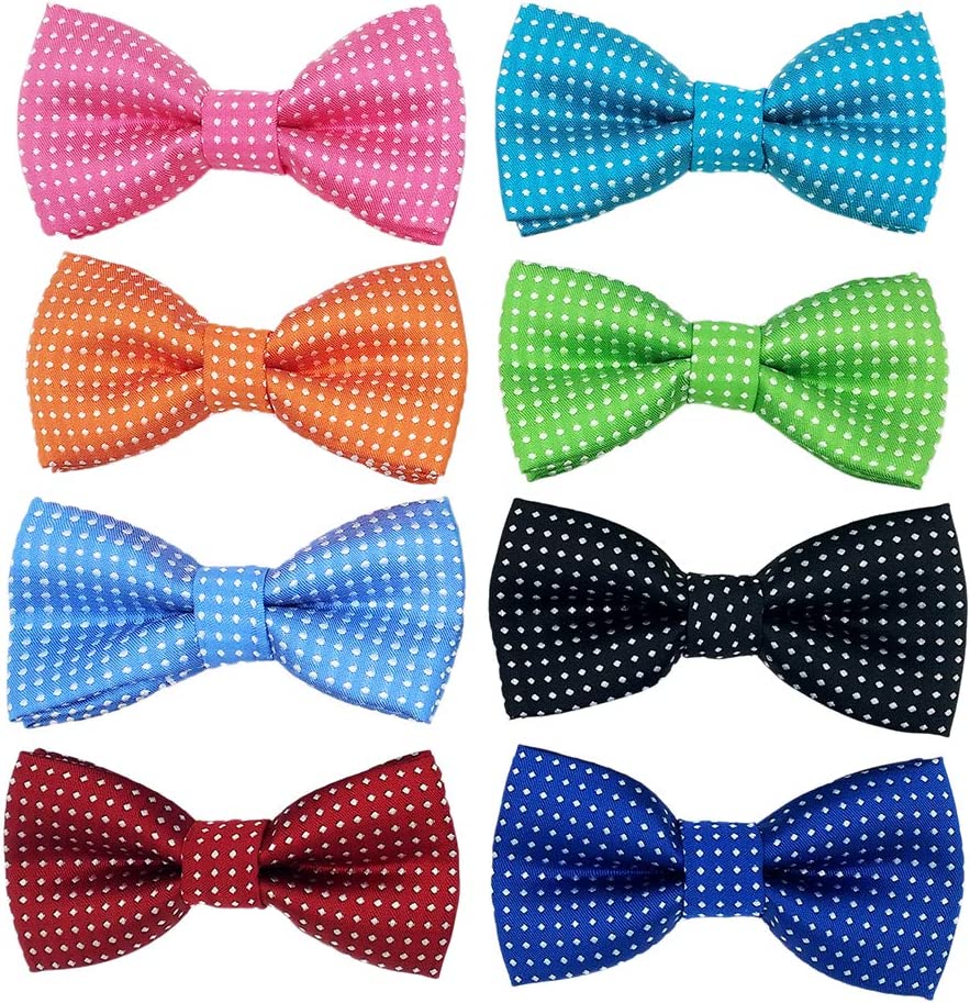 Pet bow accessory, 8-piece, Dot