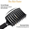 Hairbrush for wet and dry hair (black)