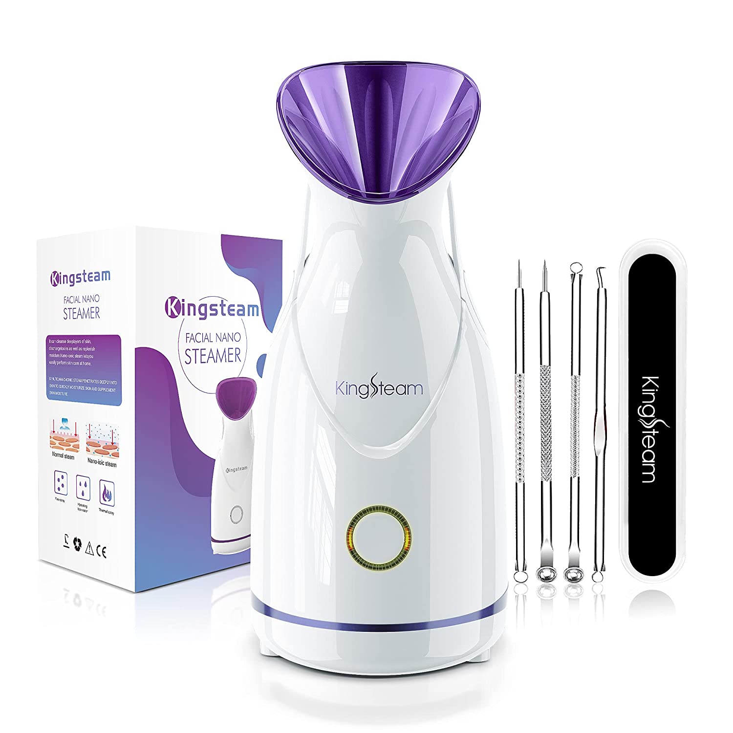 Deep cleansing facial steamer with aromatherapy kit