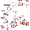 3 in 1 tricycles for children (adjustable seat) Pink