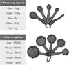 Silicone kitchen utensil set, 30-piece, gray