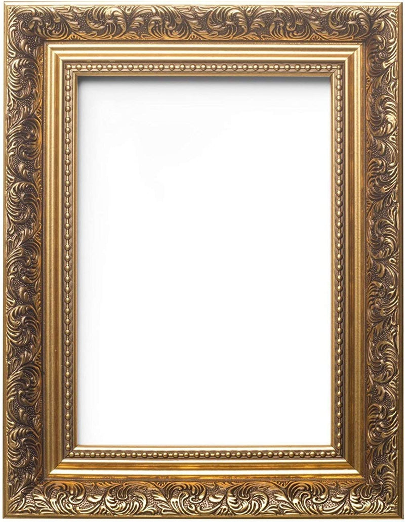 Antique Style Picture Frame (21.6 x 27.9cm) 8.5' x 11' Gold