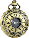 Vintage Pocket Watch with Roman Numerals Scale (Bronze)