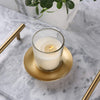 Iron Plate Candle Holder, Gold