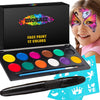 Face makeup, 12 color professional paint kit