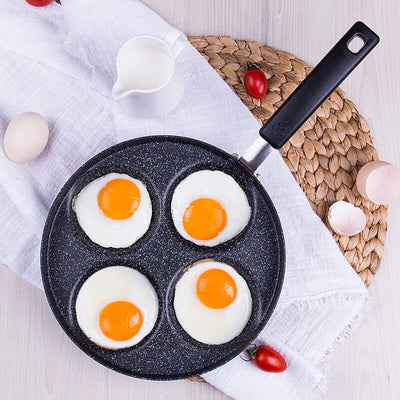 Aluminum 4-Cup Egg Frying Pan