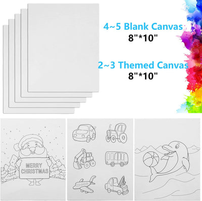 Acrylic painting set for children, style: 24 color, 44 pieces