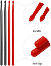 2 pairs of nylon drumsticks with handles (Black and Red)