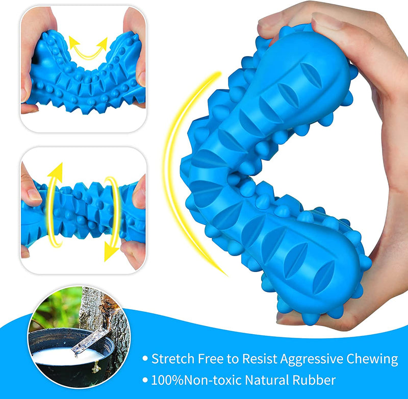 Pet toys, indestructible chews to clean teeth blue