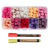 Wax Seal Stamp Kit 232 Pieces with Pearls and 2 Pens 10 Colors A