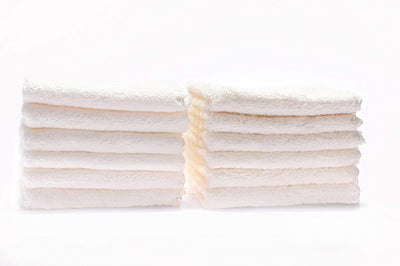 Baby towels, 12-Pack, white