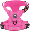 Reflective Adjustable No Pull Pet Harness, Pink Full (S)