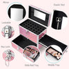 Cosmetic Box Nail Case Storage Organizer, pink