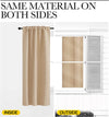 Elegant curtains (beige color) 52 wide x 84 long, 1 pair