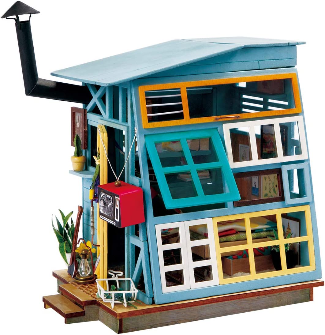 Dollhouse Building Set (Wooden Hut)