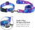 Set of 2 Pet Collars and Fun Leash, Size l, Galaxy