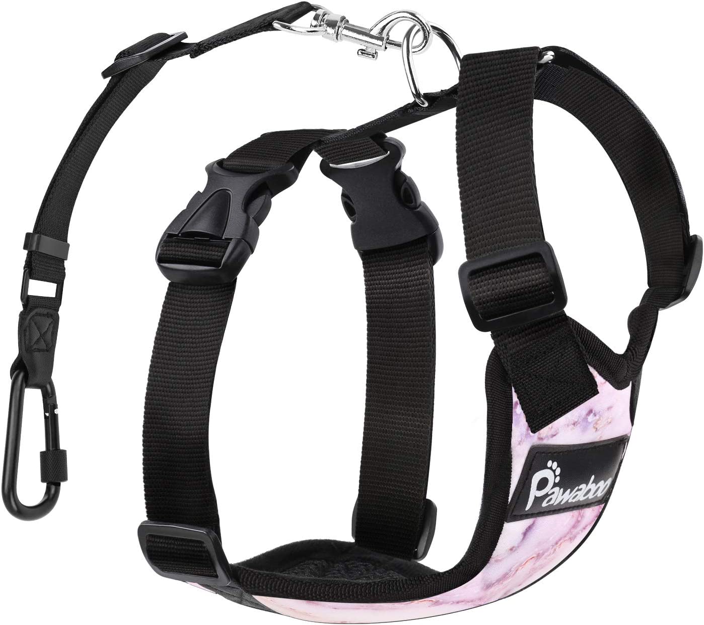 Pet Safety Vest & Harness, Purple marble