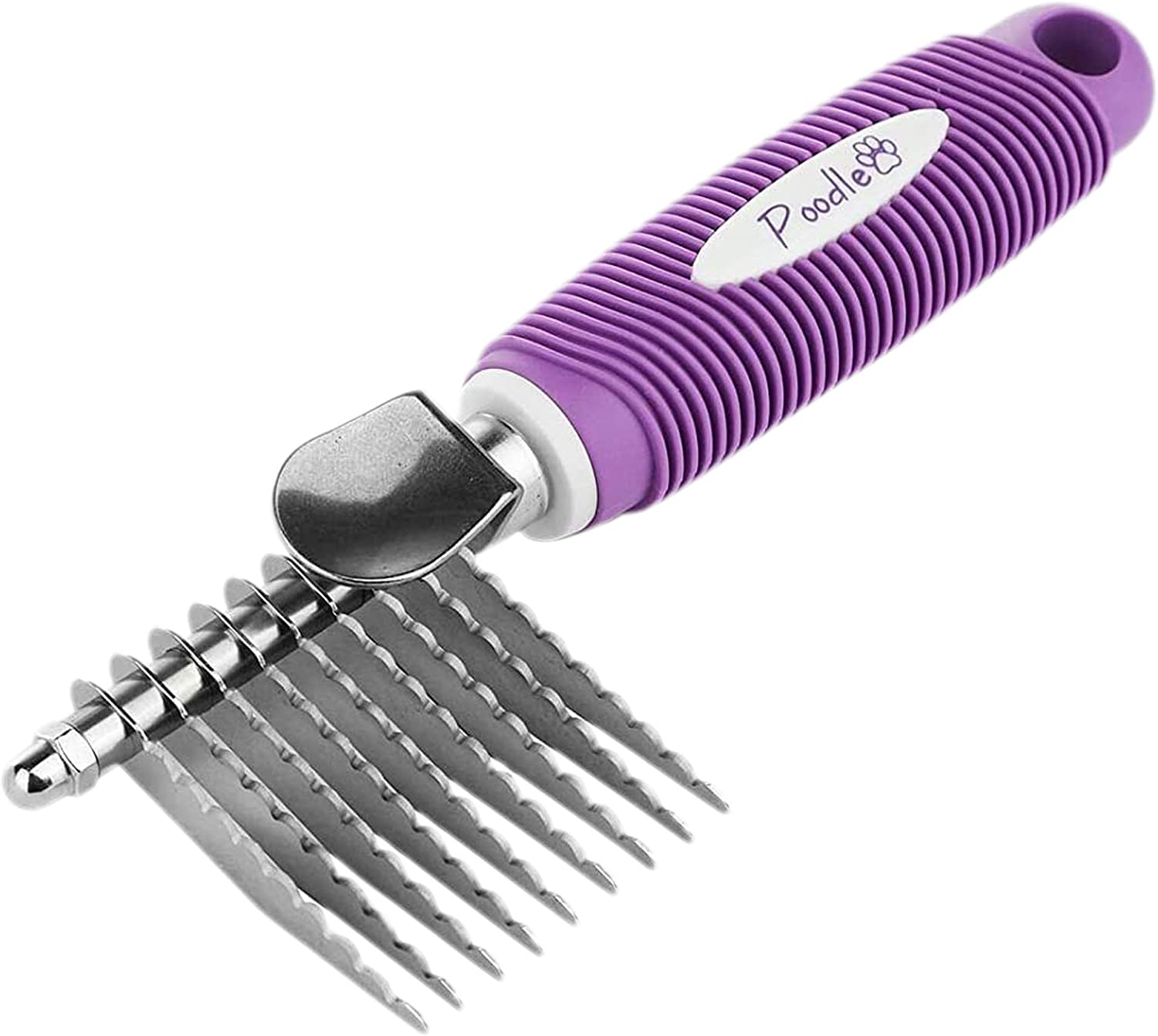 Pet rake comb brush, purple