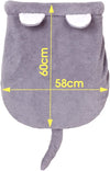 Self-Heating Kitten Sleeping Bag, 20in x 22in - Gray