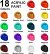 18-color acrylic paint bottle set (240ml/8.12oz)