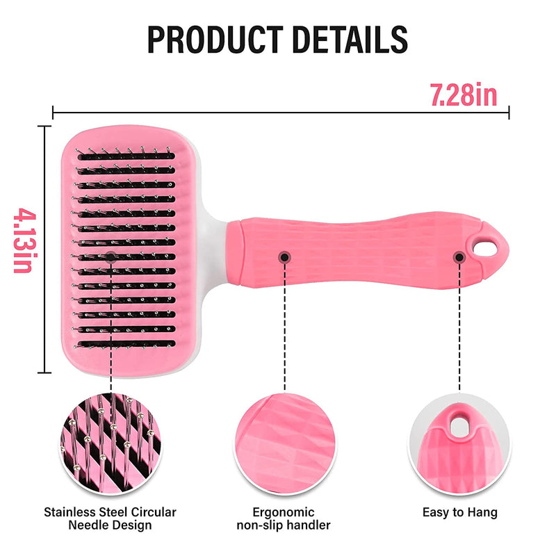 Pet hair removal brush, Colour: Pink