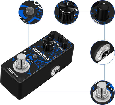 Mini Pedal with Guitar Effects Knobs (Style: Booster)