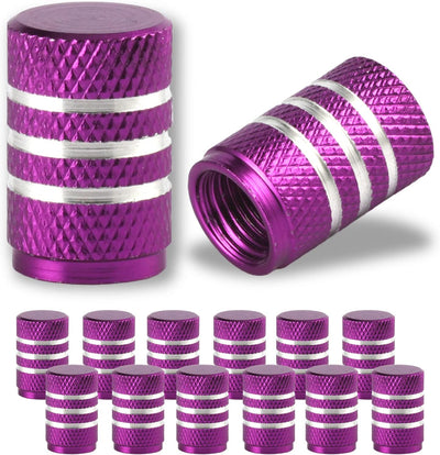 12 Pieces Purple Car Tire Valve Stem Caps