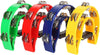 4-Pack 9-Inch Crescent Hand Tambourines, (Multicolor)