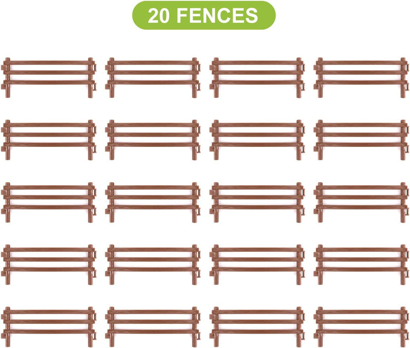 20Pcs Corral Fence Panel Toy