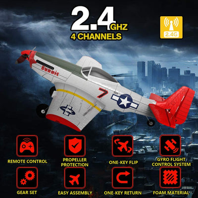 Remote Control Aircraft Plane for Adults &Kids, 3 Modes