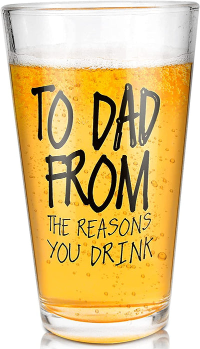 16 OZ Funny Glass Fathers Day