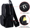 Medium black waterproof lightweight backpack