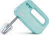 Hand Mixer Electric, Color: Aqua, 7.4 x 3.2 x 4.7 inches