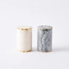 Marble Salt And Pepper Set, 2 3/4" x 1 3/4" dia, Multi